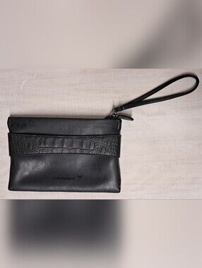 Enrico Benetti Black Logo Embossed Leather Label